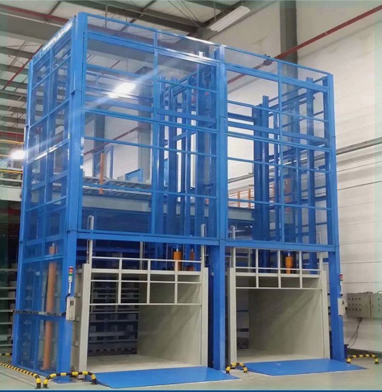 Goods lift installation photo